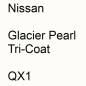 Preview: Nissan, Glacier Pearl Tricoat, QX1.